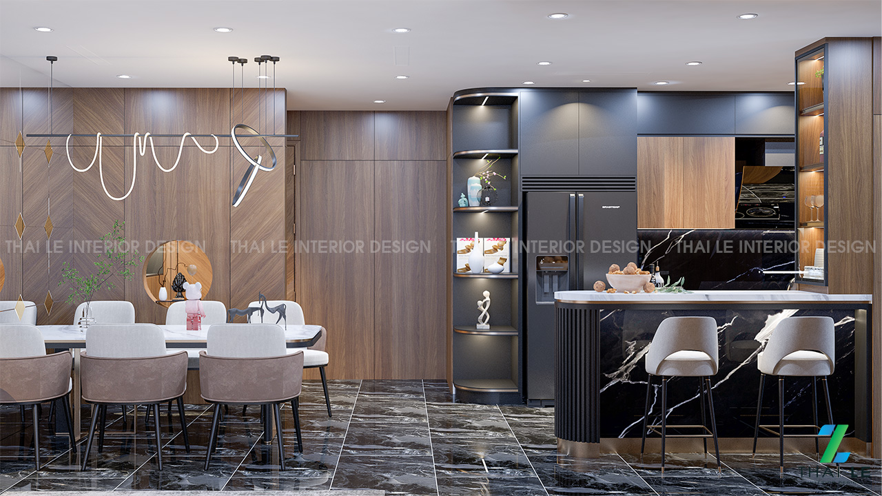 Thiết kế nội thất căn hộ Stella Residence Q.5 -135m2